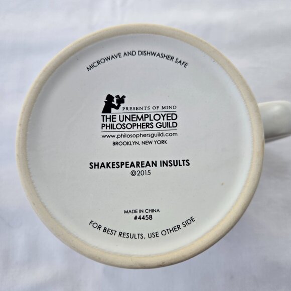 Shakespeare insults coffee mug with both mean and witty insults - Picture 6 of 7